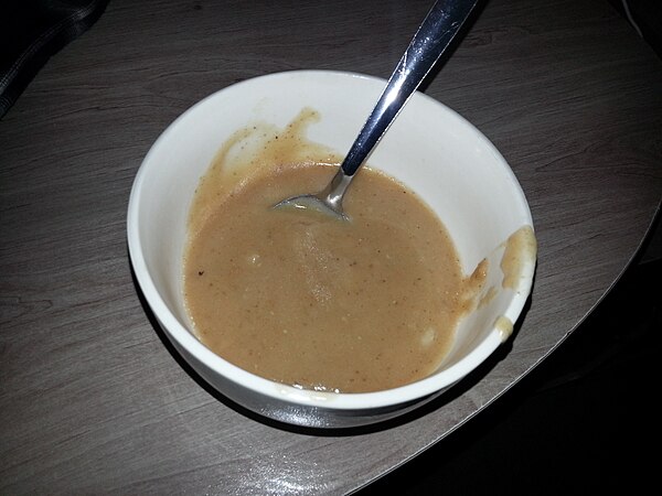 Traditional Circassian walnut sauce, a staple of Adyghe cuisine