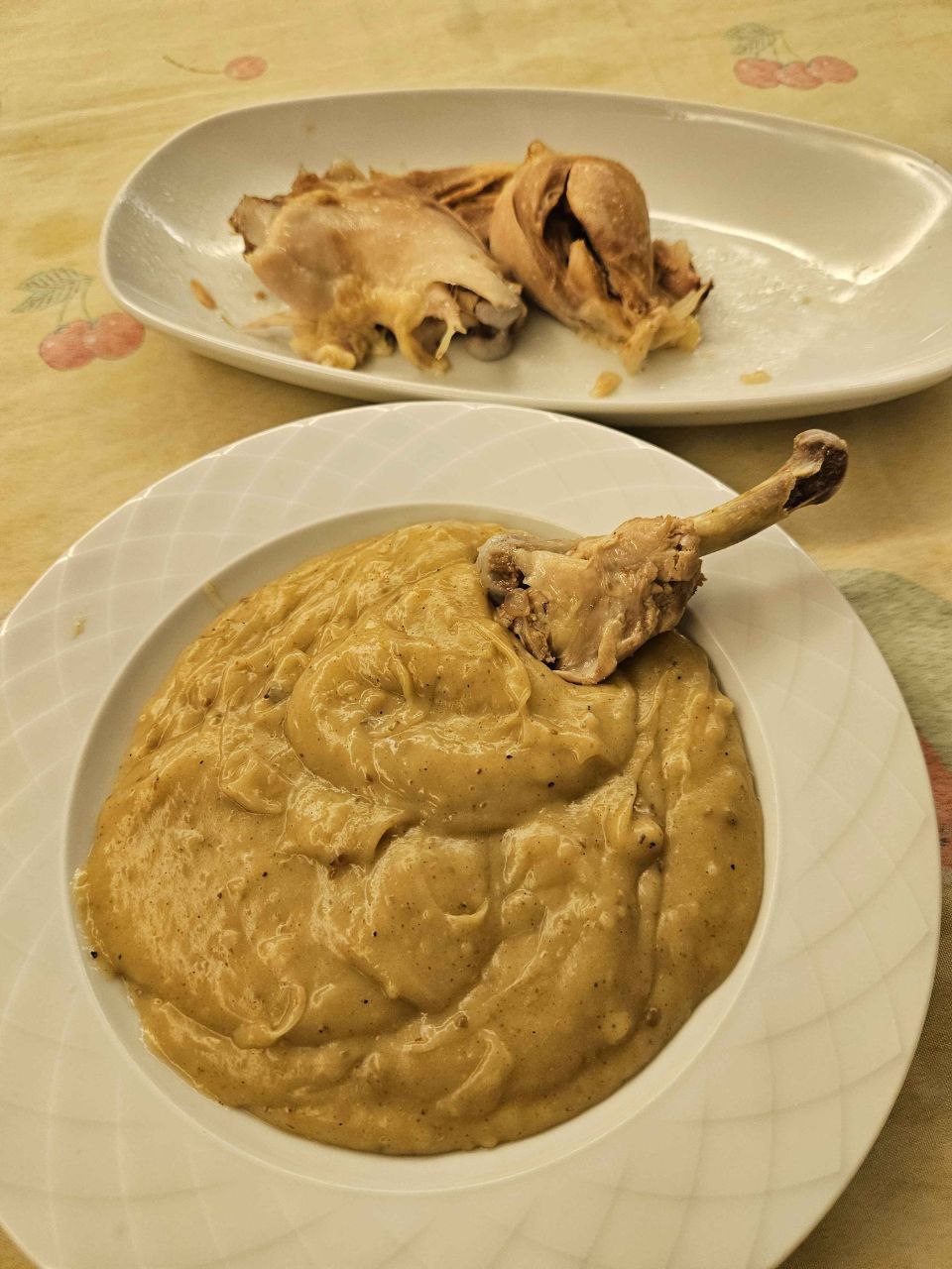 Circassian chicken in walnut sauce, traditional Adyghe dish