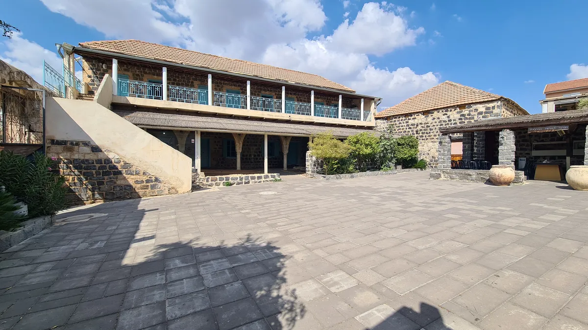 Courtyard of the Circassian Heritage Center in Kfar Kama