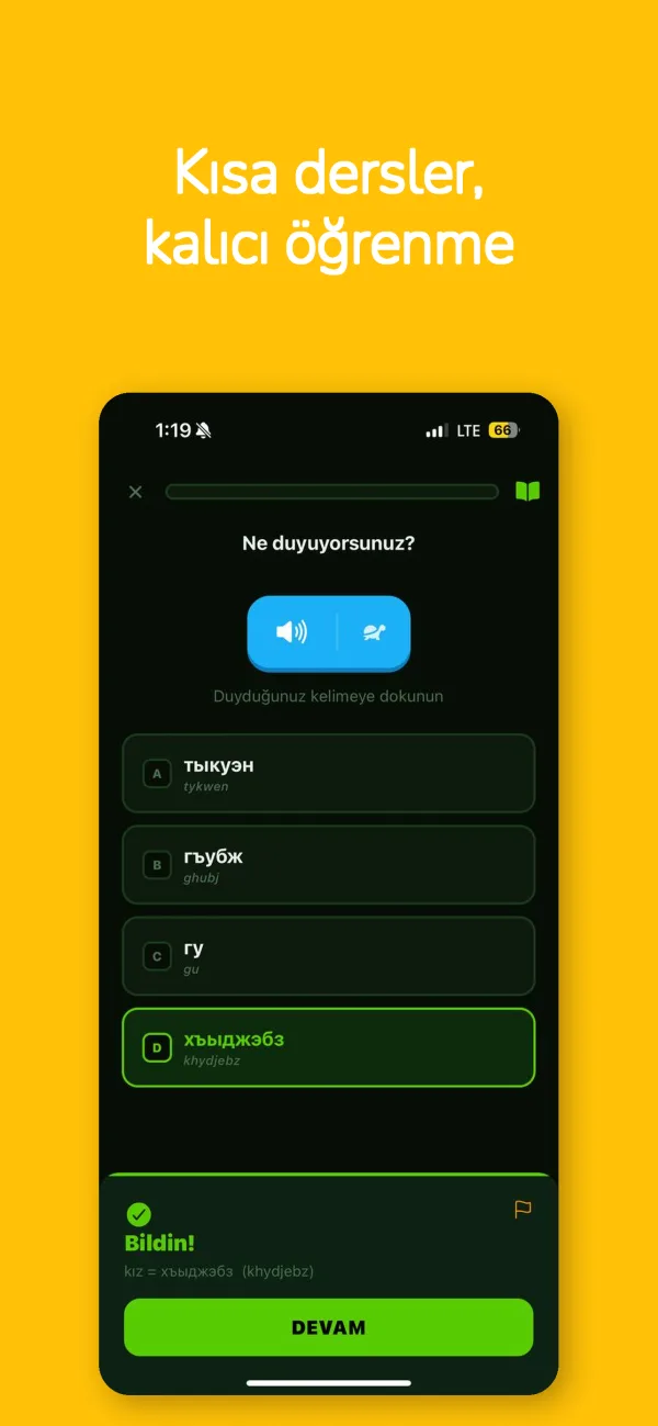 Çerkesçe bir derste dinleme sorusu: ne duyuyorsunuz